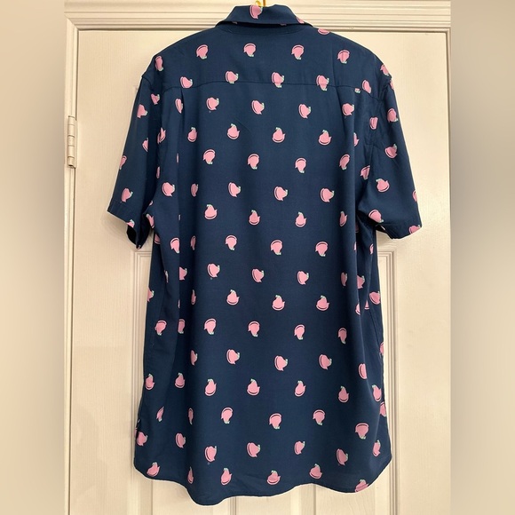 Tipsy Elves Playing For Peeps Marshmallow Chicks Easter Button Down Shirt Men XL - Picture 6 of 10